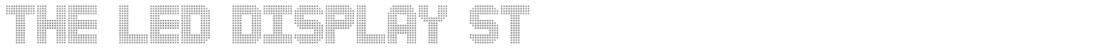 The Led Display St font preview